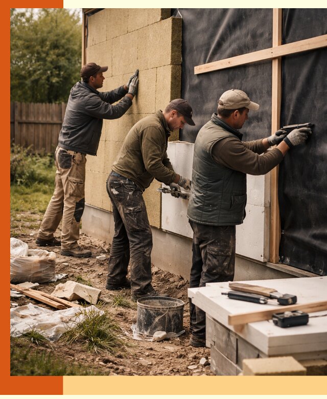Утепление дачного дома под ключ в Бердске