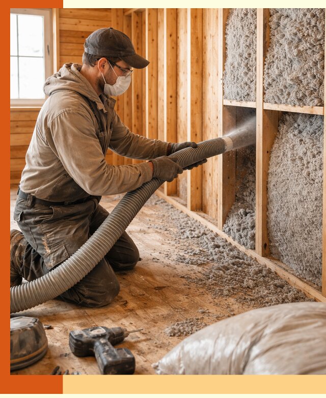 Утепление дачного дома эковатой в Бердске — быстро и надёжно