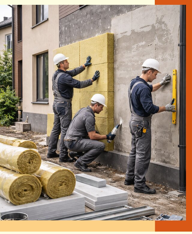 Утепление таунхауса в Бердске от 7497 руб/м2 — комплекс под ключ | ТепломастерБрд