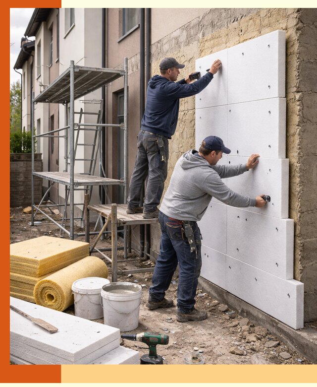 Утепление таунхауса с гарантией комфорта в Бердске