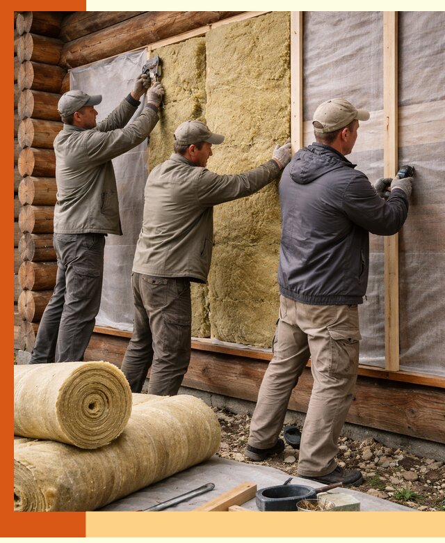 Утепление деревянного дома в Бердске эффективными технологиями