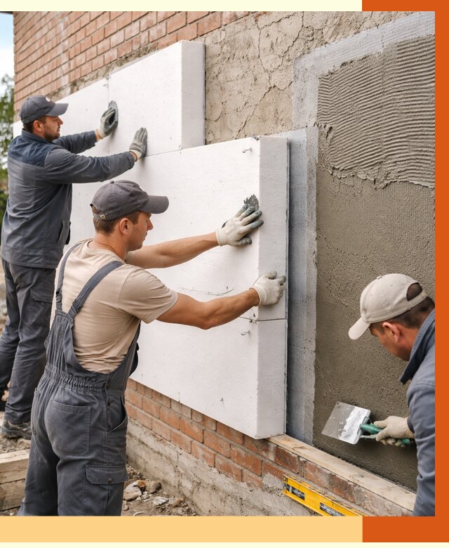 Утепление кирпичного дома в Бердске от 4373 руб. под ключ | ТепломастерБрд