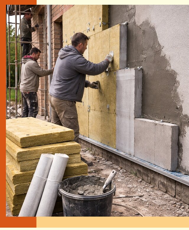 Утепление кирпичного дома под ключ в Бердске