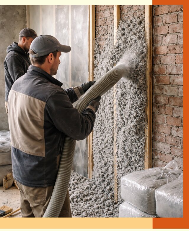 Утепление кирпичного дома эковатой в Бердске от 2447 руб./м² | ТепломастерБрд