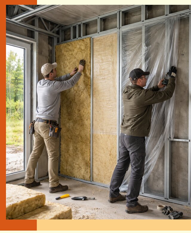 Утепление дома из ЛСТК в Бердске с гарантией качества и эффективности