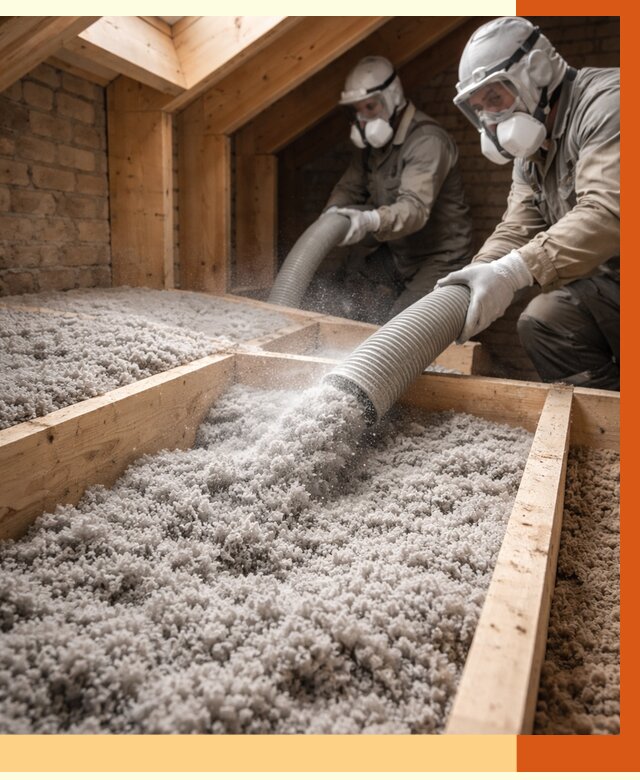 Утепление коттеджа эковатой в Бердске от 2603 руб./м² — комплексная задувка и монтаж | ТепломастерБрд