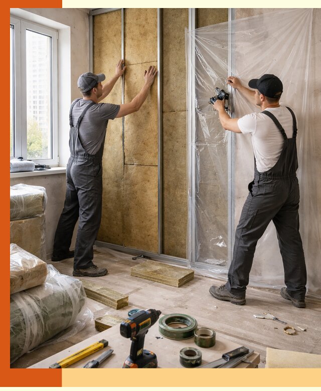 Утепление квартиры изнутри профессионально в Бердске