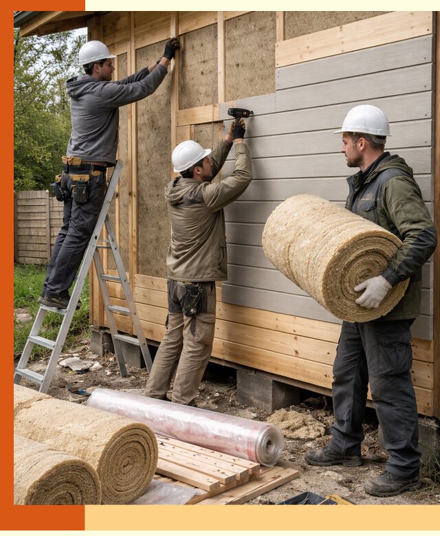 Утепление бани снаружи в Бердске профессионально и надежно