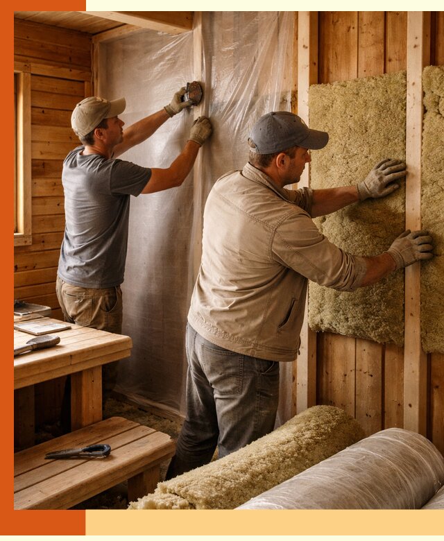 Утепление бани изнутри в Бердске качественно и недорого