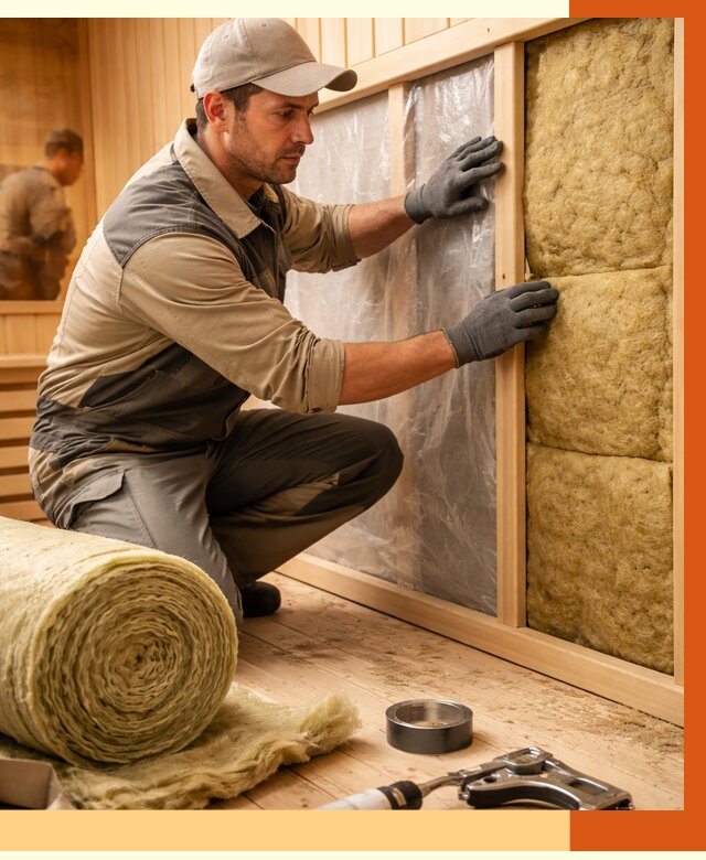 Утепление сауны изнутри в Бердске от 6768 руб. за м2 | ППУ, под ключ — ТепломастерБрд