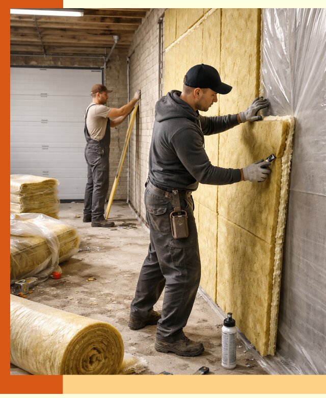 Утепление гаража под ключ в Бердске — все виды теплоизоляции