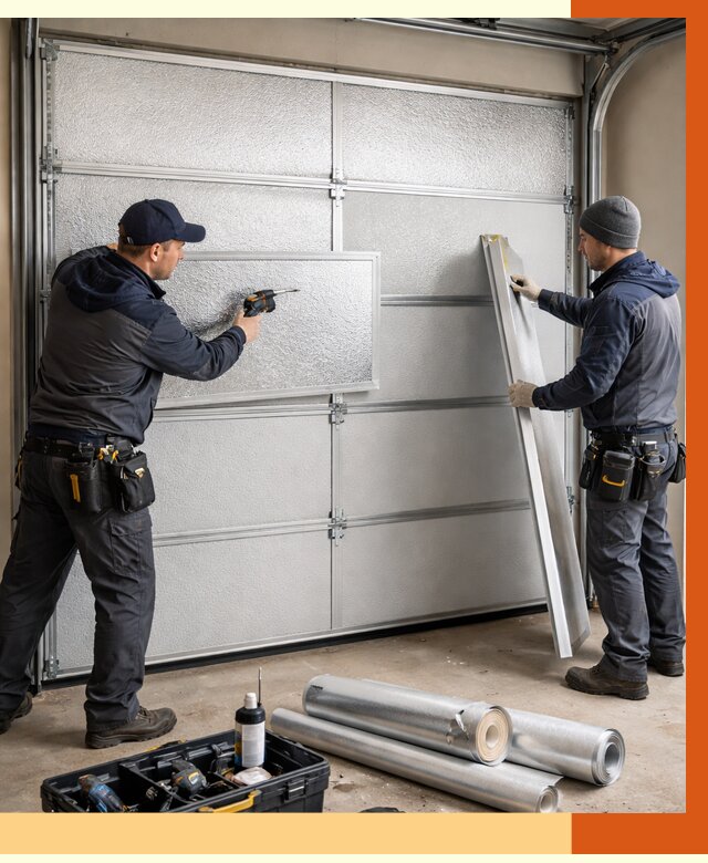 Утепление гаражных ворот в Бердске от 8173 руб/м2 — надежно и быстро | ТепломастерБрд