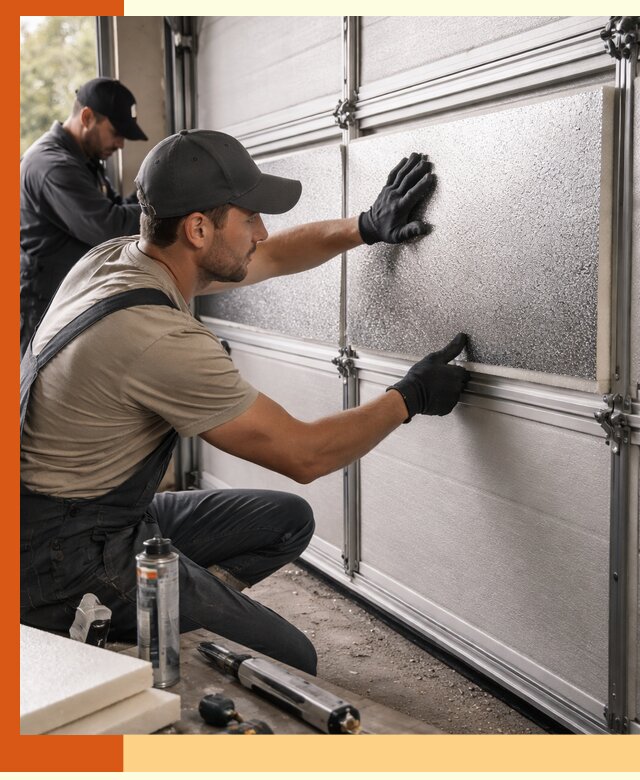 Утепление гаражных ворот в Бердске качественно и надежно