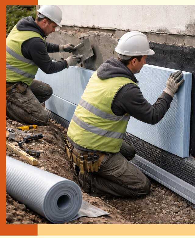 Утепление фундамента снаружи в Бердске — профессиональная теплоизоляция