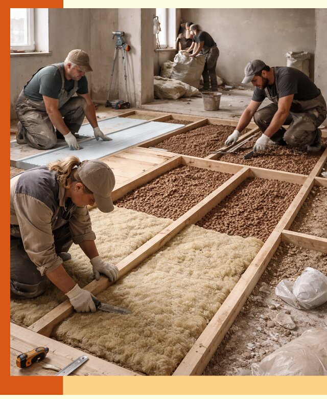 Утепление перекрытий жилых и промышленных зданий в Бердске