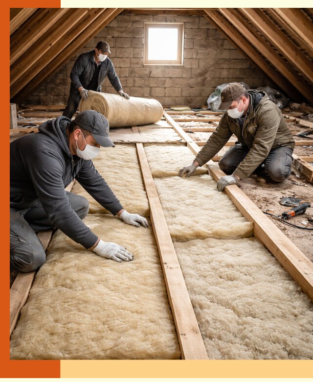 Утепление чердака в Бердске — профессиональная теплоизоляция кровли