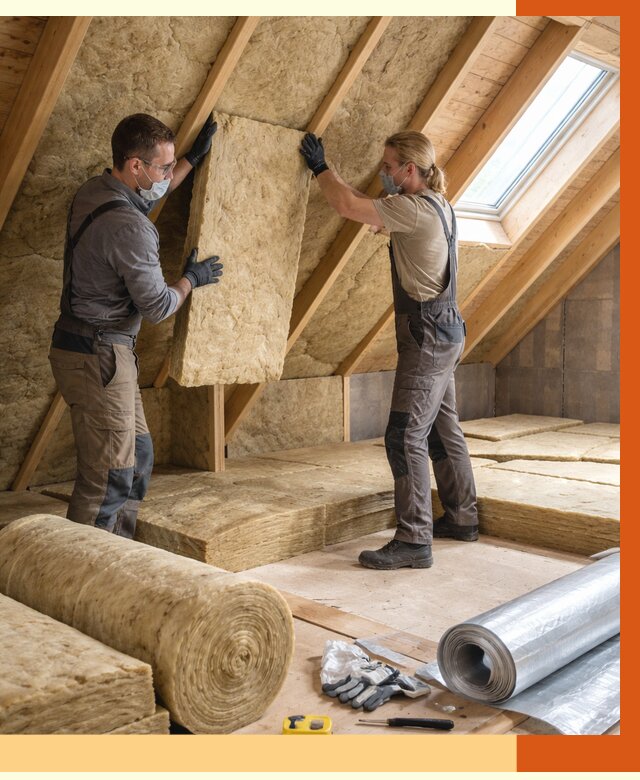 Утепление мансарды минватой в Бердске от 4373 руб./м2 — монтаж и пароизоляция | ТепломастерБрд