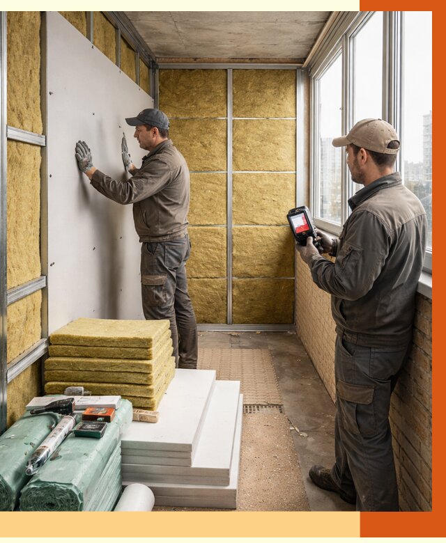 Утепление балкона в Бердске от 4685 руб. под ключ | ТепломастерБрд