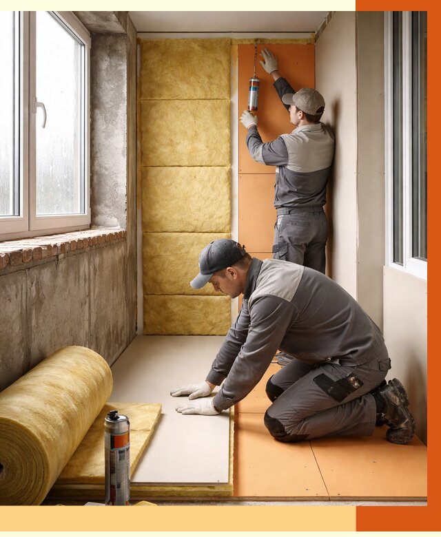 Утепление лоджии под ключ в Бердске от 6768 руб/м2 — комплексное решение | ТепломастерБрд