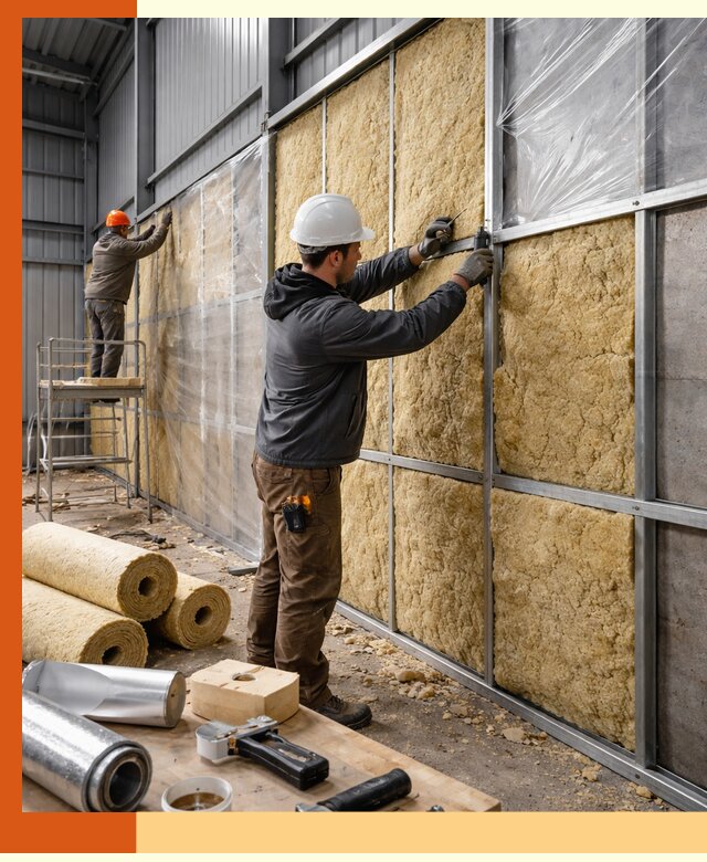 Утепление ангара в Бердске — профессиональная теплоизоляция помещений