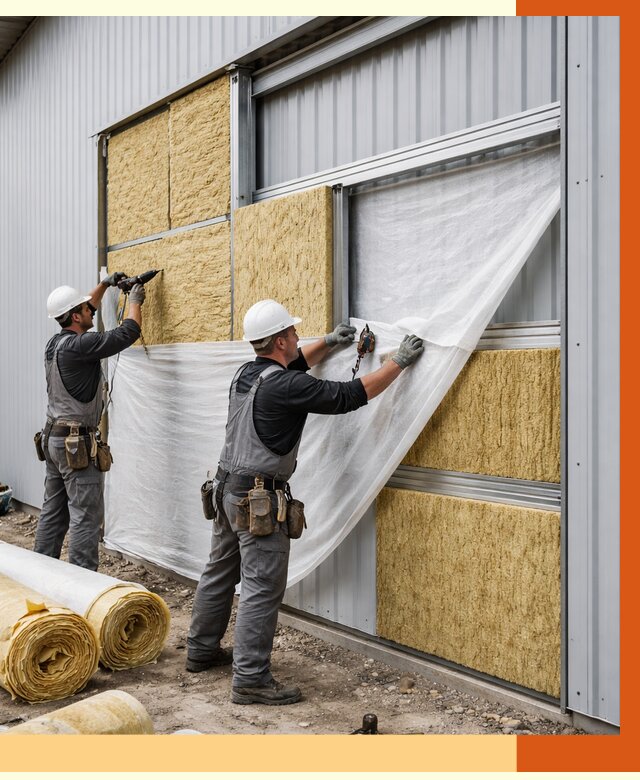 Утепление металлического склада в Бердске от 4685 руб/м2 — комплексное утепление под ключ | ТепломастерБрд