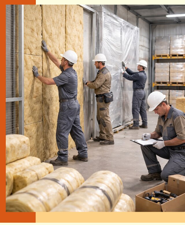 Утепление склада готовой продукции в Бердске качественно и быстро