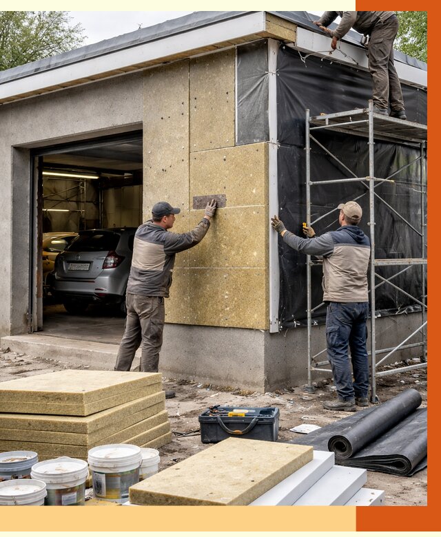 Утепление автосервиса в Бердске ппу, пеноизоляция, от 15097 руб/м2 — ТепломастерБрд