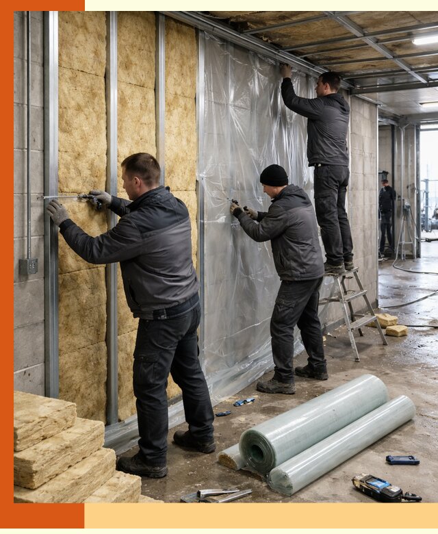 Профессиональное утепление автомойки в Бердске для любого типа помещений