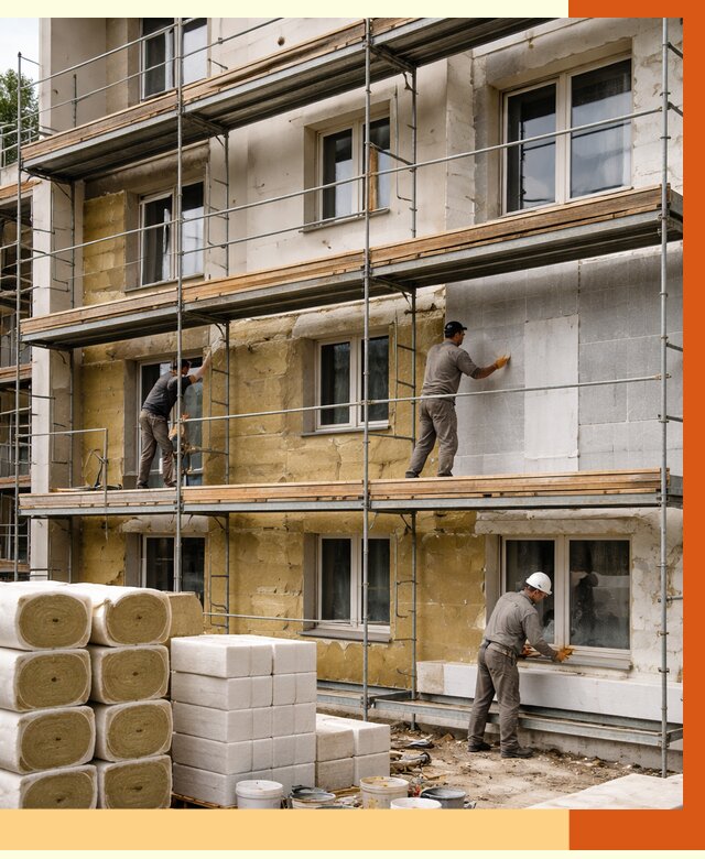 Утепление гостиницы в Бердске от 7497 руб./м2 — комплексно, ППУ, под ключ | ТепломастерБрд