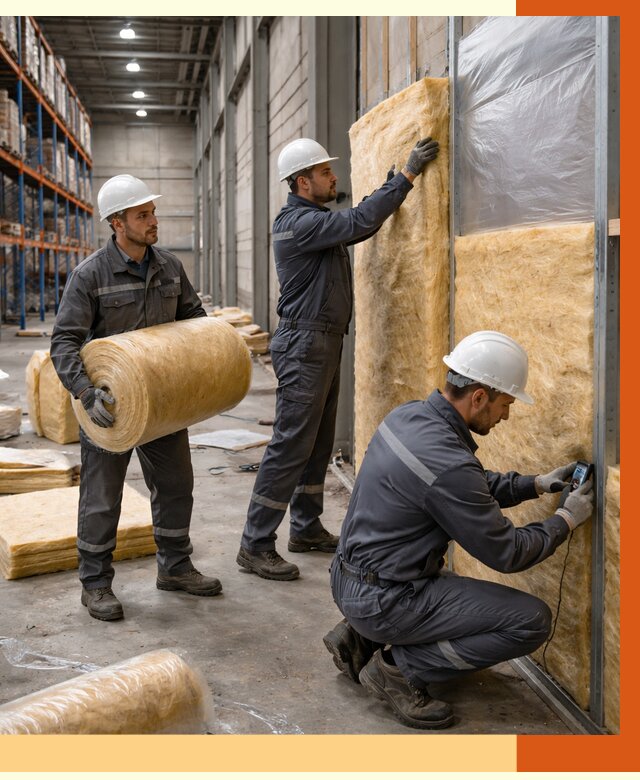 Утепление логистического центра в Бердске от 4685 руб/м² под ключ | ТепломастерБрд