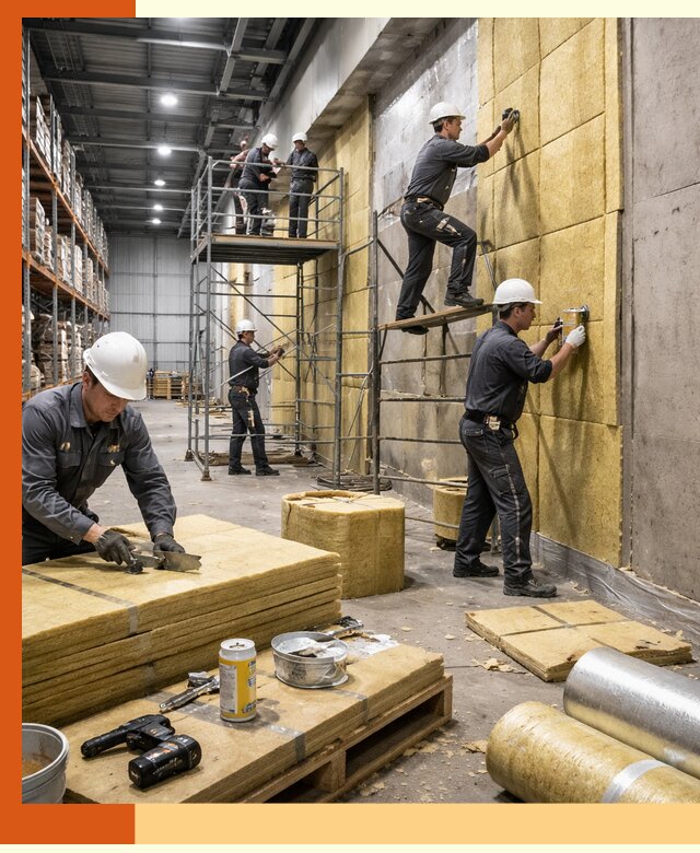 Утепление логистического центра в Бердске качественно и экономично