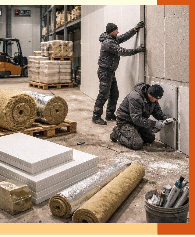 Утепление холодного склада в Бердске от 8850 руб/м2 — комплексное под ключ | ТепломастерБрд