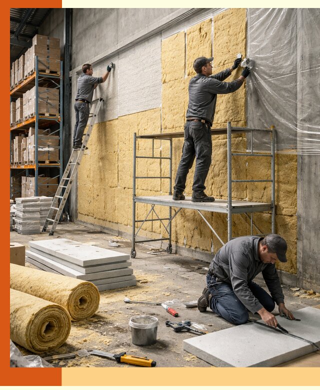 Утепление холодного склада под ключ в Бердске