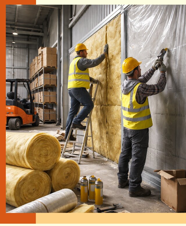 Утепление склада с техникой в Бердске под ключ