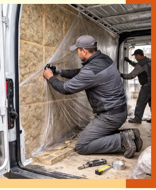 Утепление фургона в Бердске от 17180 руб/м2 — утепление фургона ППУ и кузова | ТепломастерБрд