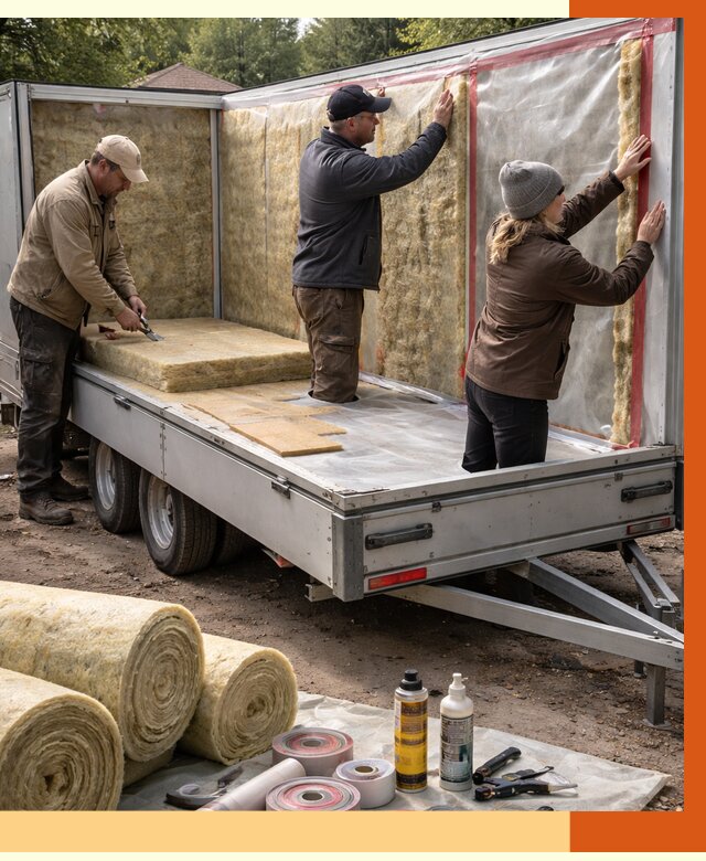 Утепление прицепа в Бердске под ключ от 13015 руб. — комплекс от ТепломастерБрд