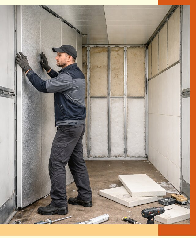 Утепление холодильного кузова в Бердске от 14056 руб. под ключ | ТепломастерБрд