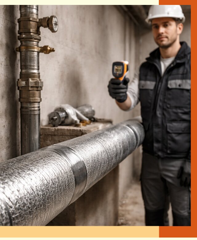 Утепление труб водоснабжения в Бердске от 8850 руб. за м² — услуги ТепломастерБрд