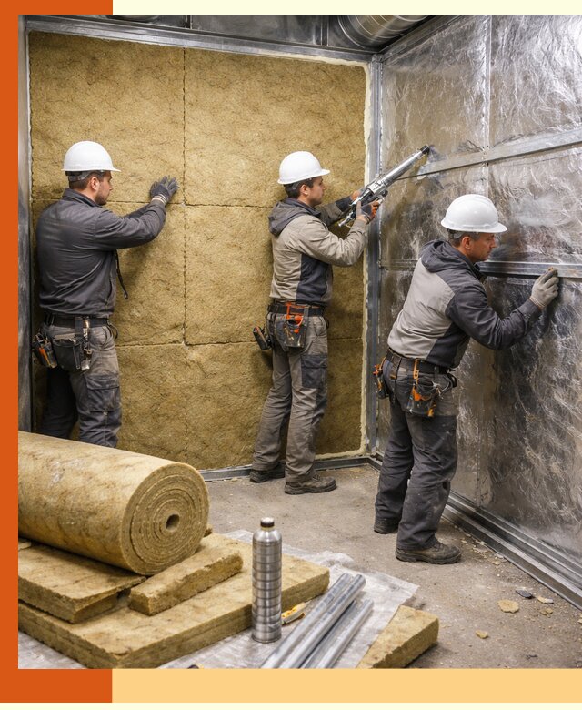 Утепление венткамеры в Бердске — качественная теплоизоляция и шумопоглощение