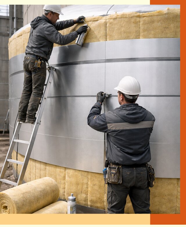 Утепление цистерны в Бердске пенополиуретаном от 15097 руб. под ключ | ТепломастерБрд