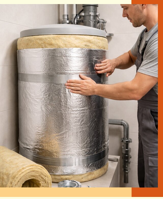 Утепление бойлера в Бердске от 4685 руб. под ключ | Утепление ППУ | ТепломастерБрд