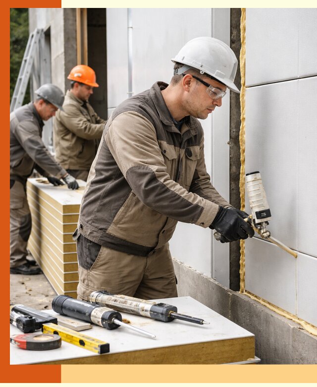 Утепление сэндвич-панелей пенополиуретаном в Бердске