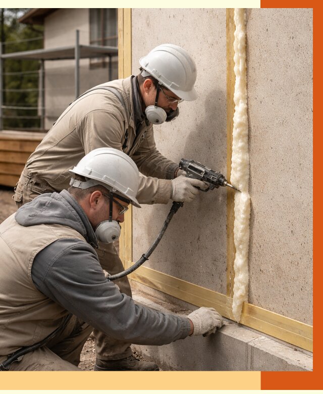 Утепление сип панелей ППУ в Бердске от 4998 руб. под ключ | ТепломастерБрд