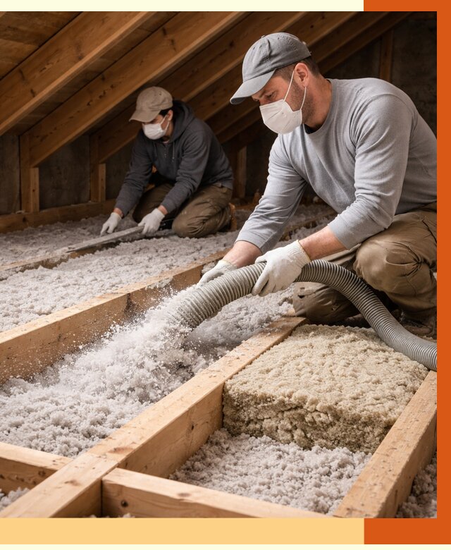 Заполнение полостей чердачного перекрытия в Бердске от 4685 руб. | ТепломастерБрд