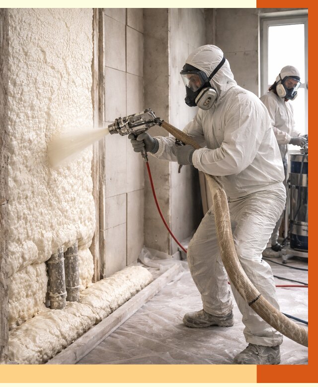 Напыление пенополиуретана в Бердске от 7809 руб./м2 — услуги и монтаж ППУ | ТепломастерБрд