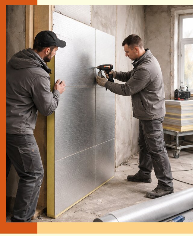 Утепление PIR панелями домов и зданий в Бердске