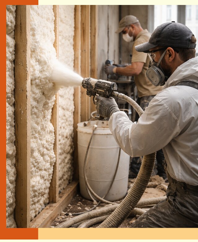 Утепление пеноизолом жилых и коммерческих объектов в Бердске