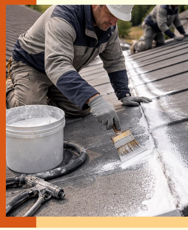 Утепление кровли жидкой теплоизоляцией в Бердске