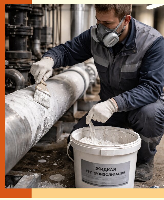 Утепление оборудования жидкой теплоизоляцией в Бердске