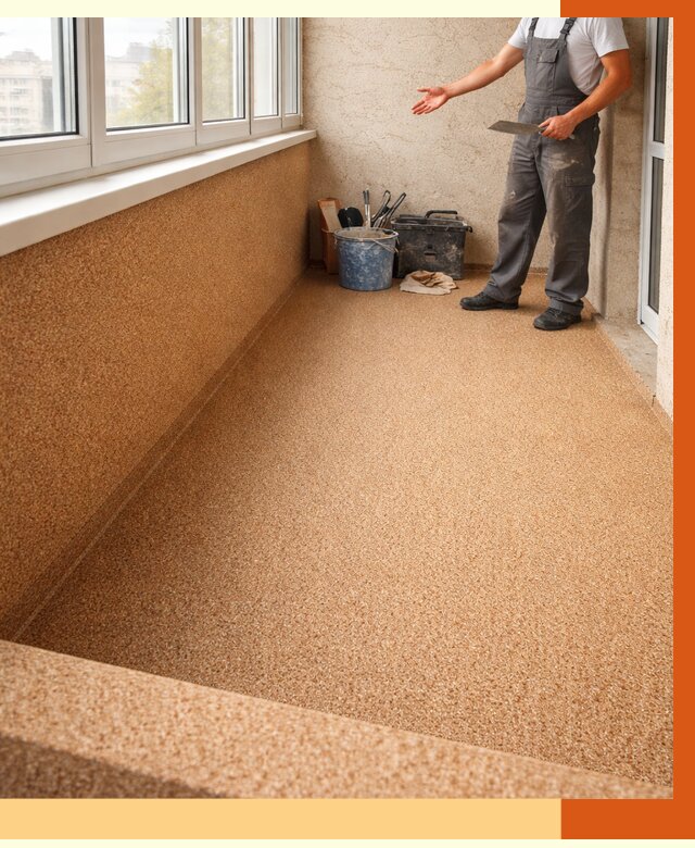 Утепление балкона жидкой пробкой в Бердске от 3800 руб/м² под ключ | ТепломастерБрд